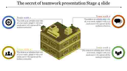 teamwork presentation-The secret of teamwork presentation Stage 4 slide